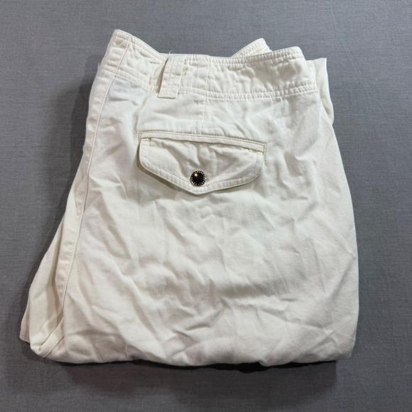 Lauren Ralph Lauren Pants - Lauren Ralph Lauren Cargo Pants Womens 14W White Excellent Wide Leg Utility